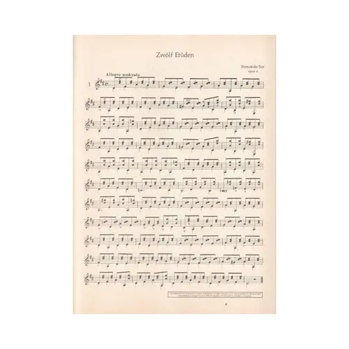 Zwolf Etuden Op.6