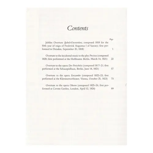 Great Overtures in full score