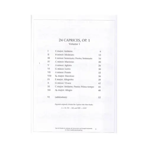 24 Caprices Vol.1 (I-XII)