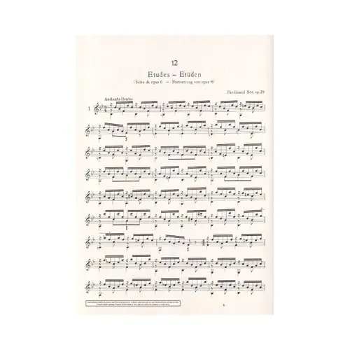 Zwolf Etuden - Op.29