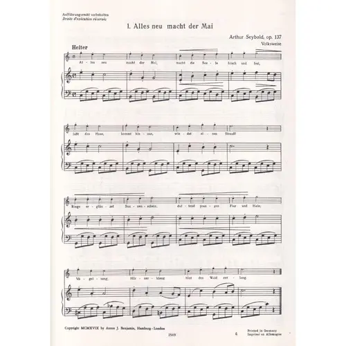 Volkslieder-Album - 57 Beliebte Melodien - Op.137