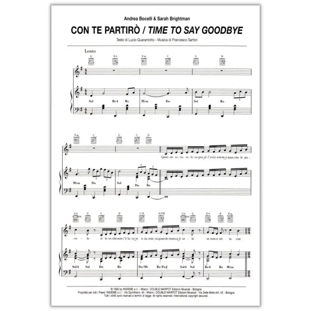 Con Te Partiro/Time To Say Goodbye