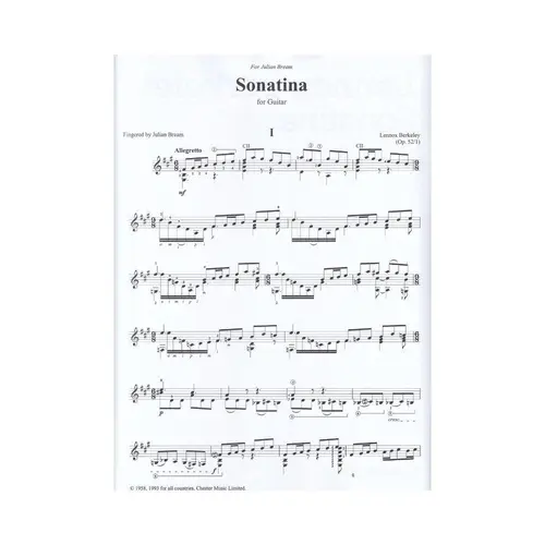 Sonatina For Guitar