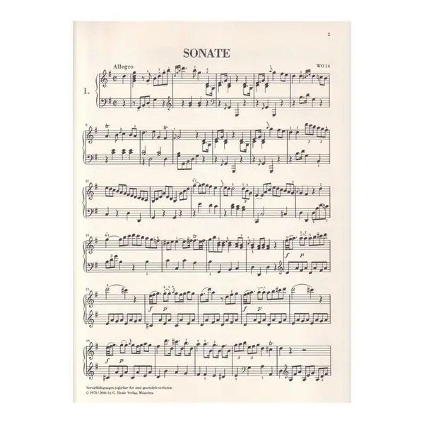 Piano Sonatas - Selection Vol.1 - Urtext