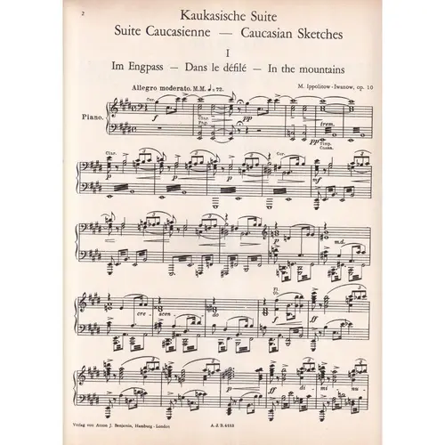 Kaukasische Skizzen - Op.10