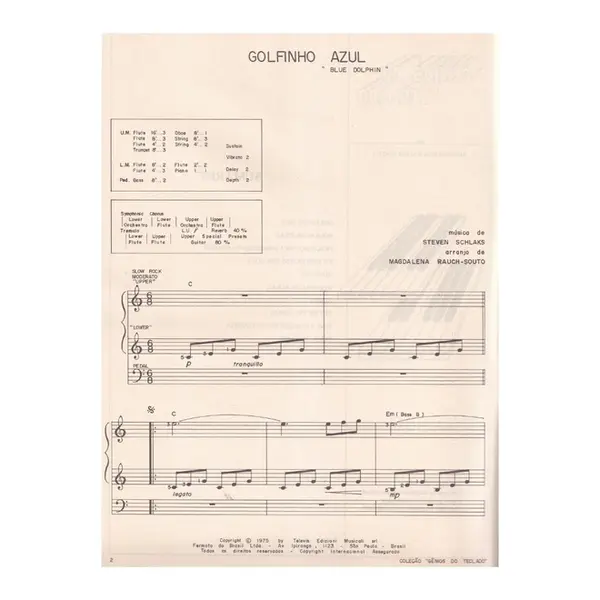 Repertório Musical para Piano Teclado e Órgão- Vol.1