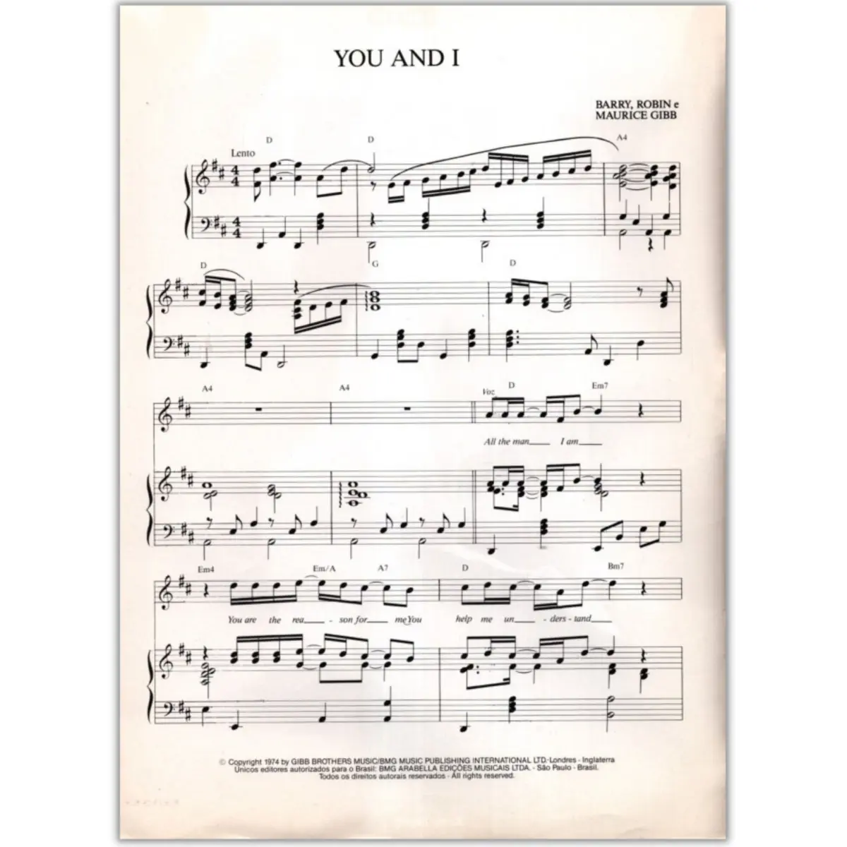 You And I - Exemplar Antigo