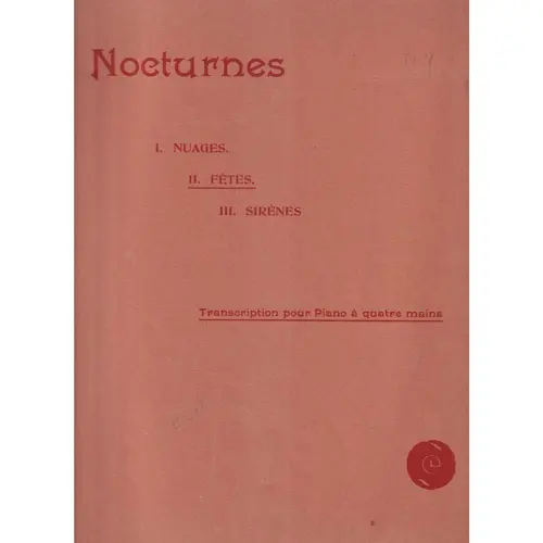 Fetes - Nocturnes N.2 - Piano-4M  (Edição Antiga)