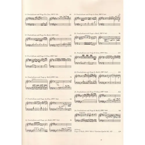 Das Wohltemperierte Klavier - Vol.1 - BWV 846-69