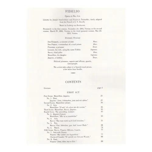 Fidelio - Full Score