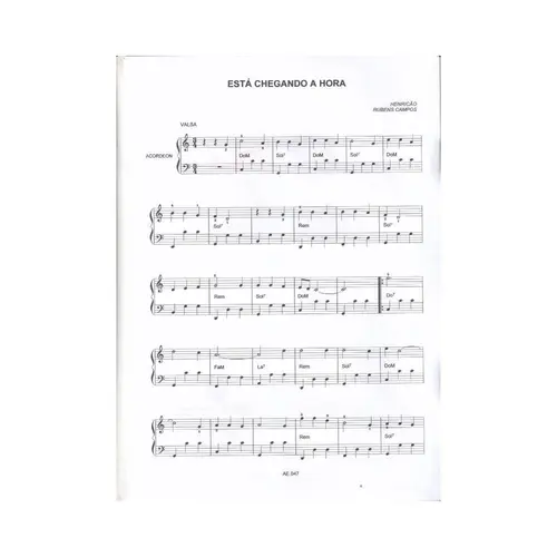 Está Chegando A Hora para Acordeon