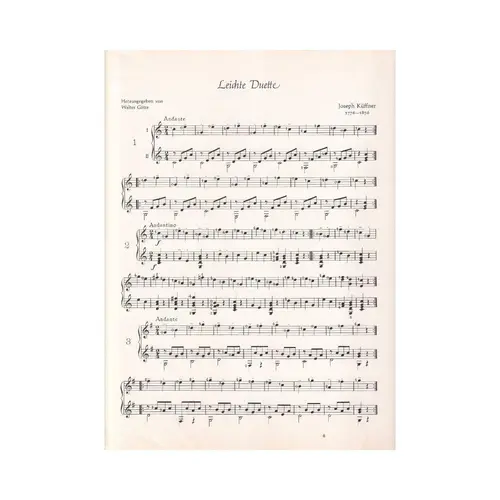 Leichte Duette fur gitarren