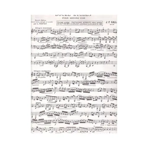 Douze Etudes Pour Second Cor-Op.57