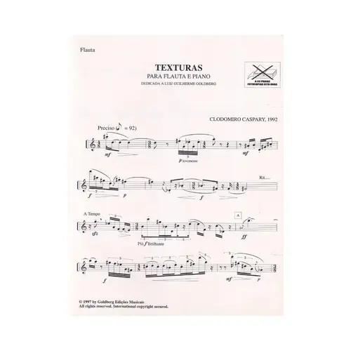 Texturas para Flauta E Piano