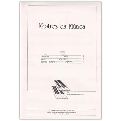 Compositores Famosos album 1 - 1° e 2° ano fundamental Piano
