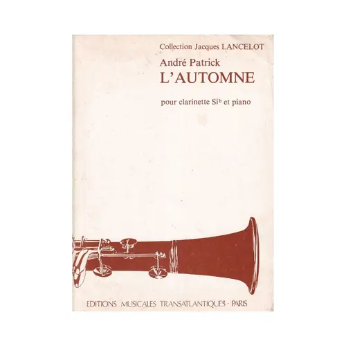 L´Automne Pour Clarinette