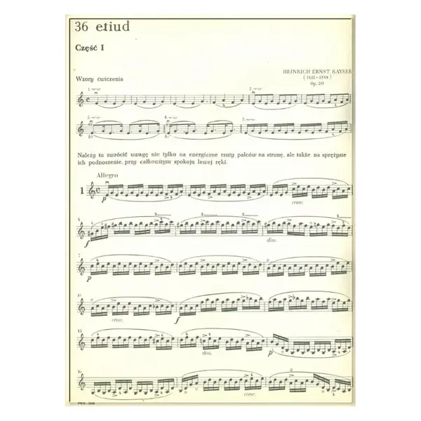 36 Etiud - Op.20