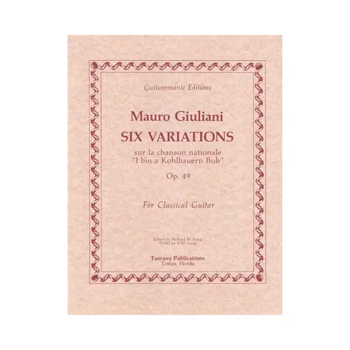 Six Variations Sur La Chanson Nationale Op.49
