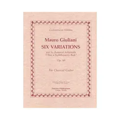 Six Variations Sur La Chanson Nationale Op.49