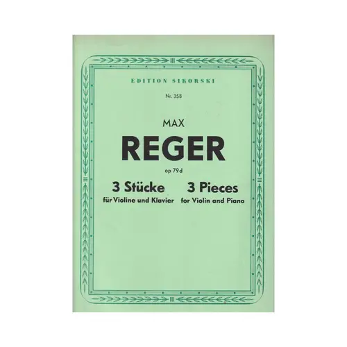 3 Stucke Fur Violine - Op.79 D