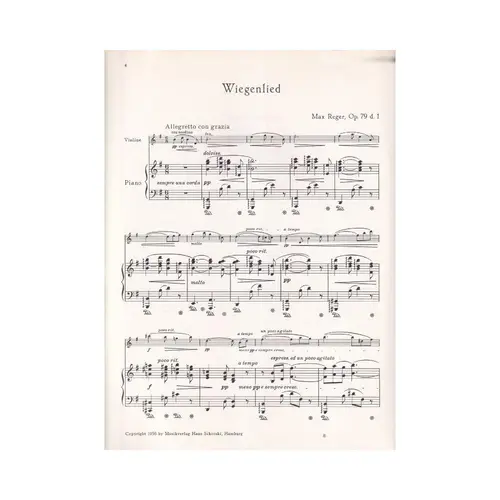 3 Stucke Fur Violine - Op.79 D