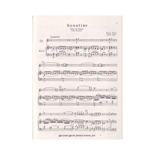 Sonatine In D Major For Flute And Piano