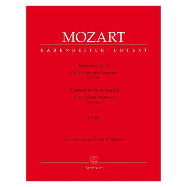 Concerto n.23 in A major for piano and orchestra KV 488 - Piano Reduction