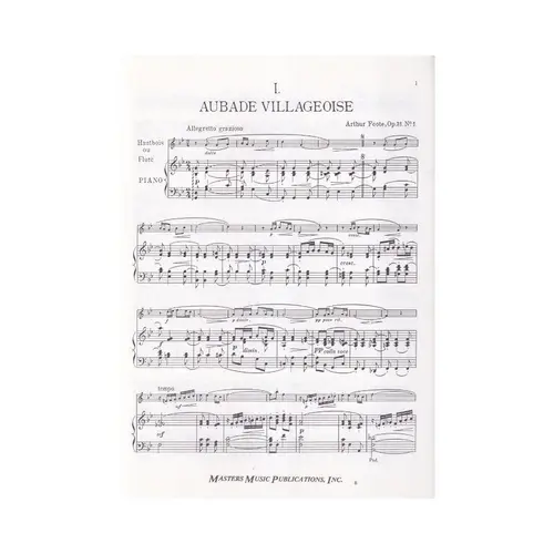 Three Pieces For Oboe (Or Flute) And Piano Op.31