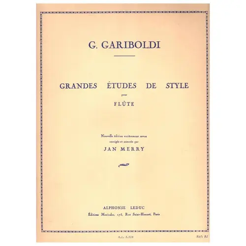 Grandes Etudes De Style pour flute