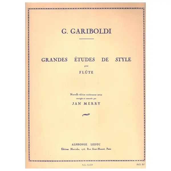 Grandes Etudes De Style pour flute