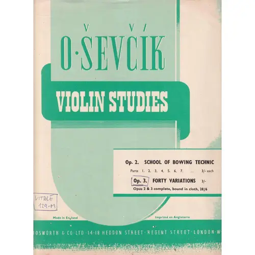 Violin Studies - Op.3 - 40 Variations