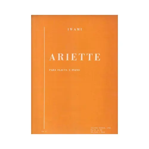 Ariette para Flauta E Piano