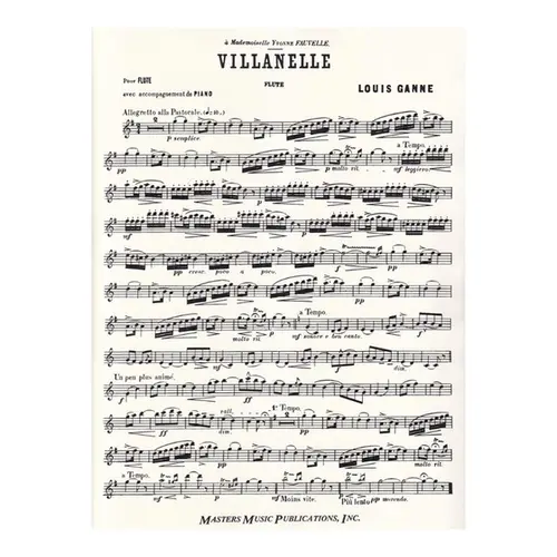Villanelle For Flute And Piano