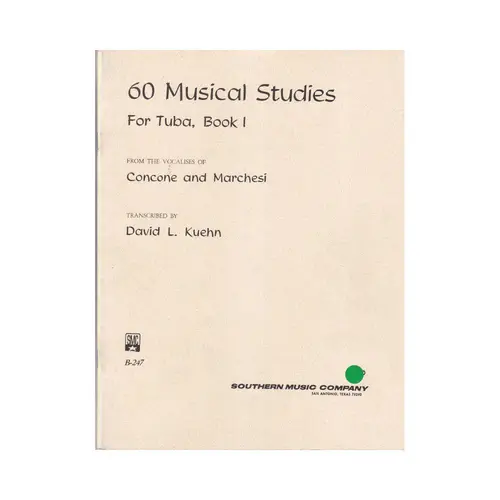 60 Musical Studies For Tuba Book 1
