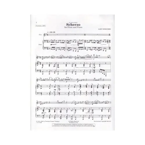 Scherzo For Flute And Piano