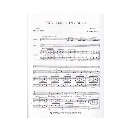 Une Flute Invisible For Flute,Voice And Piano