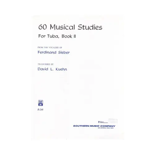 60 Musical Studies For Tuba Book II