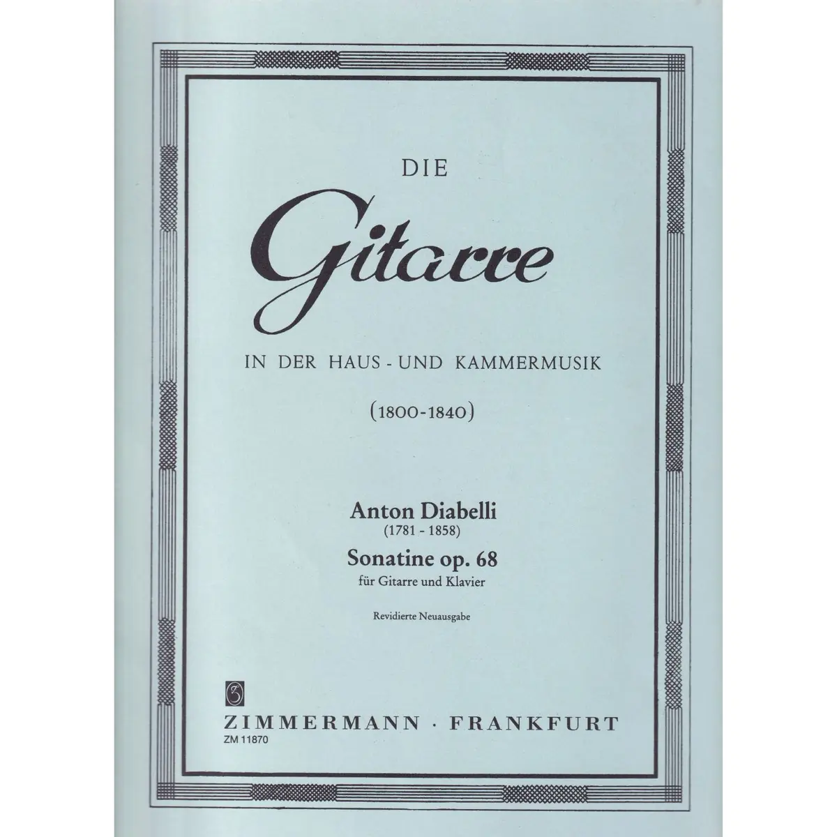 Sonatine Op.68 Fur Gitarre Und Klavier