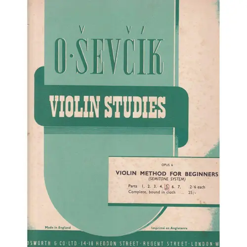 Violin Method For Beginners - Op.6 Vol.5