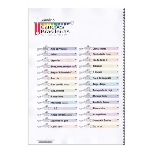 Canções Brasileiras para Instrumental Orff