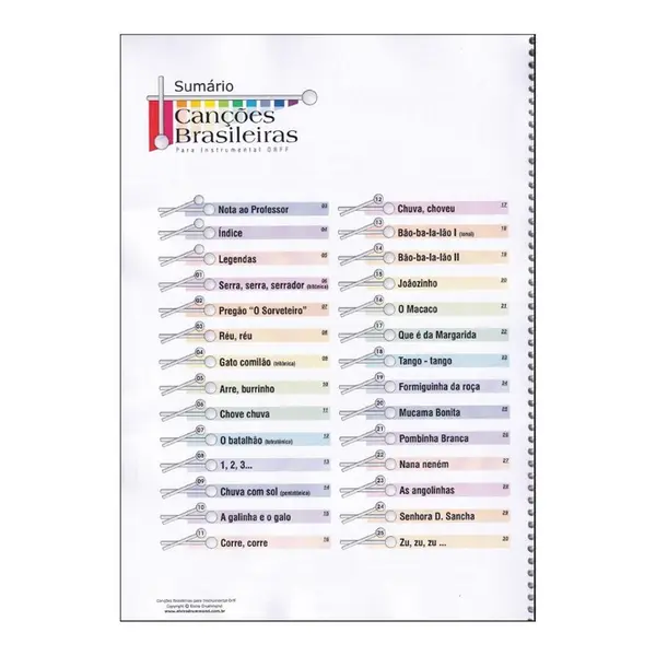 Canções Brasileiras para Instrumental Orff