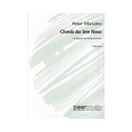 Ciranda Das Sete Notas For Bassoon And String Orchestra - Full Score