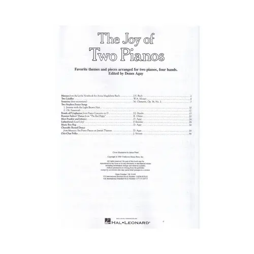 The Joy Of Two Pianos