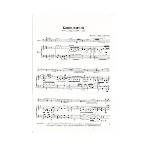 Konzertstuck For Tuba