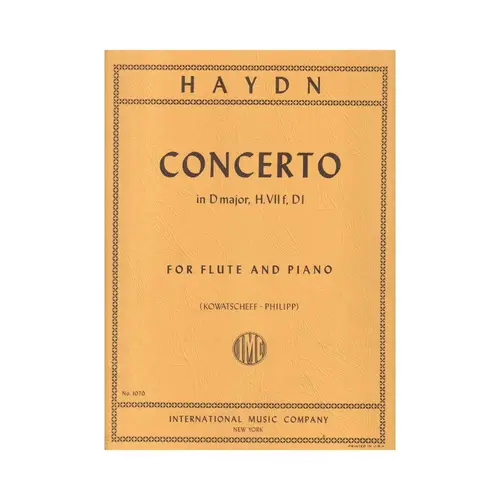 Concerto In D Major For Flute And Piano