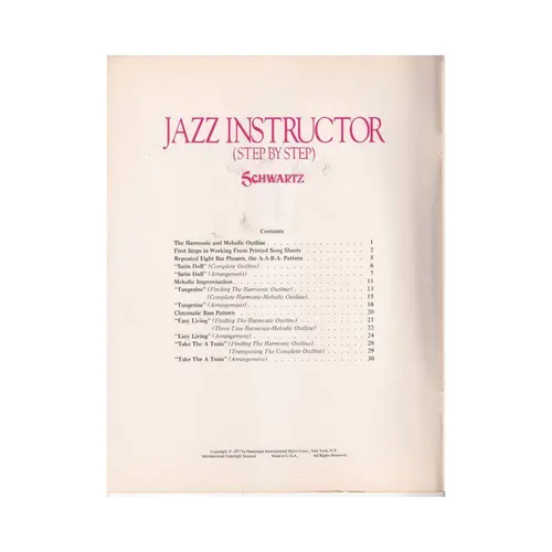 Jazz Instructor (Step By Step)-Vol.10