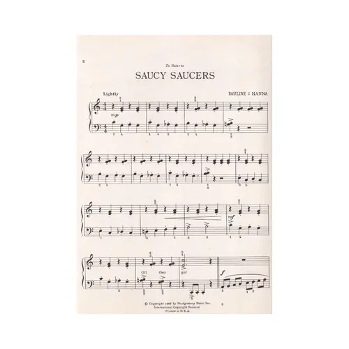 Saucy Saucers for piano