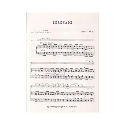 Serenade For Flute And Piano