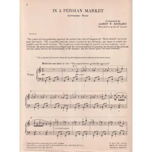 In A Persian Market - Intermezzo - Rev. J.W. Schau