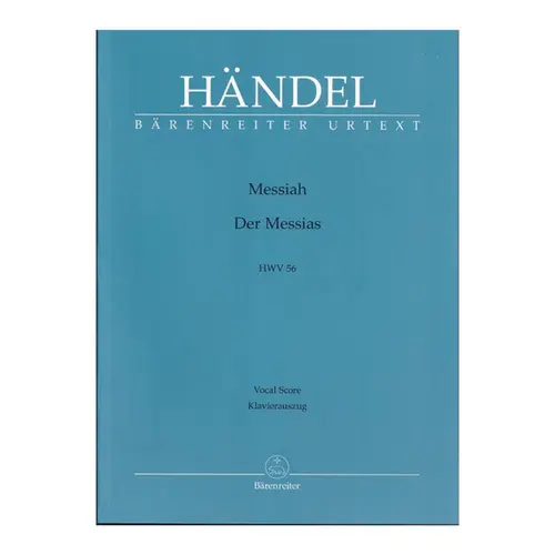 Messiah ( Der Messias) - HWV 56 - Vocal Score - Urtext